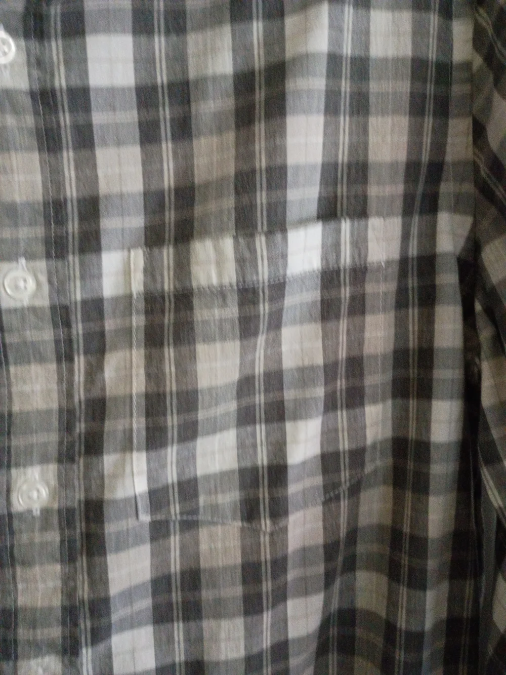 Gray Plaid Button-Down Men's Shirt.   J Crew
